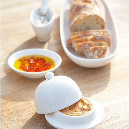 AA2027 Тарелка серверная для багета WHITE BASICS ROUND фарфоровая, 40 х 12,5 см - 2