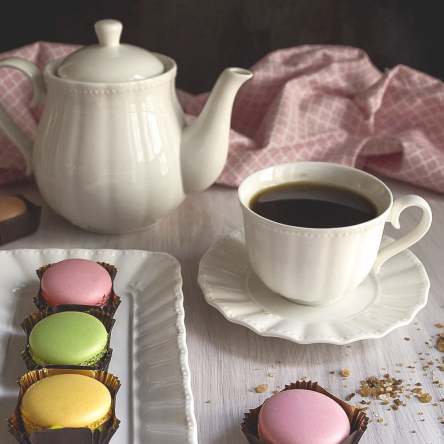 P003600016 Чашка для чаю з блюдцем La Porcellana Bianca DUCALE, порцеляна, 220 мл - 3