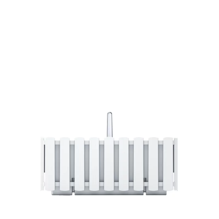 Балконный ящик Prosperplast BOARDEE FENCYCASE W навесной 38х18х16.2см белый (88642-449) - 1