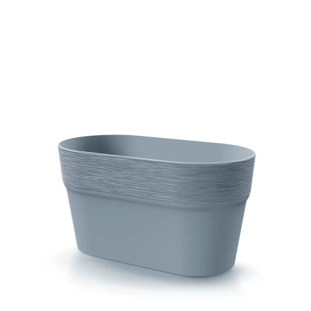 Горшок для цветов Prosperplast FURU 27х14.5х14.8см овальный светло-серый (73768-443) - 1