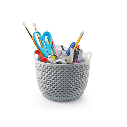 Корзина UCS DROP DESIGN круглая 1.5л серый металлик (UCS-152000.2 ) - 2 Корзина UCS DROP DESIGN круглая 1.5л серый металлик (UCS-152000.2 ) - 2