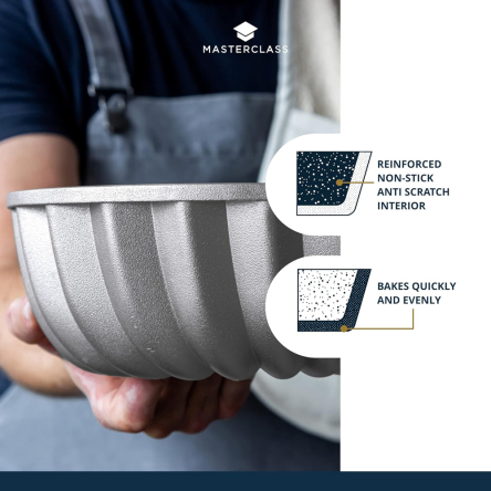 Декоративна форма для випікання Kitchen Craft MASTERCLASS SWIRL, алюміній, 23,6 х 23,6 х 10 см - 4