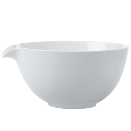 IA0108 Миска для змішування WHITE BASICS ROUND, порцелянова, діам. 21 см, 1250 мл - 1 IA0108 Миска для змішування WHITE BASICS ROUND, порцелянова, діам. 21 см, 1250 мл - 1