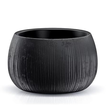 Горщик для квітів Prosperplast BETON BOWL із вкладишем 48х30см чорний (65940-411) - 1 Горщик для квітів Prosperplast BETON BOWL із вкладишем 48х30см чорний (65940-411) - 1