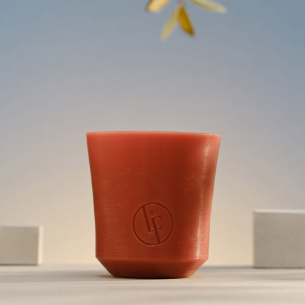 Свічка у свічнику з воску Bougies La Française, каштанова, 10 х 11 см, 160 г - 4