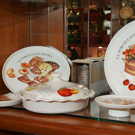 P022600027 Форма для пирога с крышкой La Porcellana Bianca GOLOSERIE, фарфор, диам. 27,5 см - 2