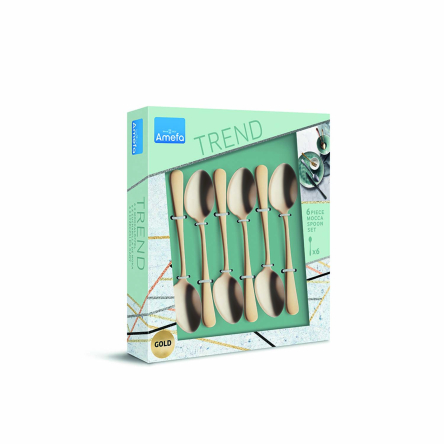 Набор кофейных ложек Amefa AUSTIN GOLD, 6 пр. - 2 Набор кофейных ложек Amefa AUSTIN GOLD, 6 пр. - 2