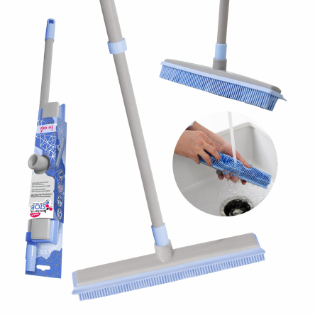 Мітла+кий YORK BACTERIA STOP із гумовою щетиною + кий телескопічний (YR-51300) - 2