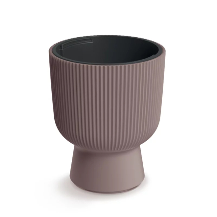Горщик для квітів Prosperplast Milly 29.8х29.8х36.5см круглий на ніжці марсала (70983-4985) - 1 Горщик для квітів Prosperplast Milly 29.8х29.8х36.5см круглий на ніжці марсала (70983-4985) - 1