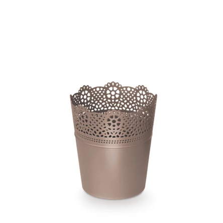 Горшок для цветов Prosperplast LACE 16х16х18.5см мокко (78977-7529) - 1