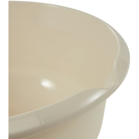 Миска пластикова Keeeper кругла з відливом кремова 9л (KEE-0555.3) - 4 Миска пластикова Keeeper кругла з відливом кремова 9л (KEE-0555.3) - 4