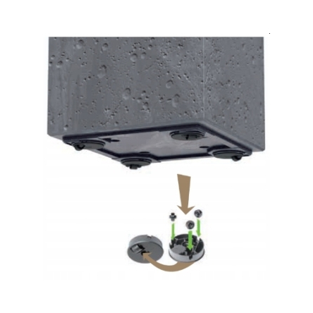 Горшок для цветов Prosperplast Sierra Square Beton Effect 28.8х28.8х29см квадратный, маренго (82849-425) - 2 Горшок для цветов Prosperplast Sierra Square Beton Effect 28.8х28.8х29см квадратный, маренго (82849-425) - 2