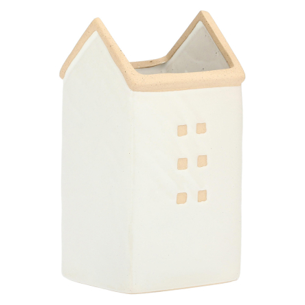 H234000002 Кашпо Rituali Domestici DICASA, керамічне, біле, 10,5 х 10,5 х 20,5 см - 8