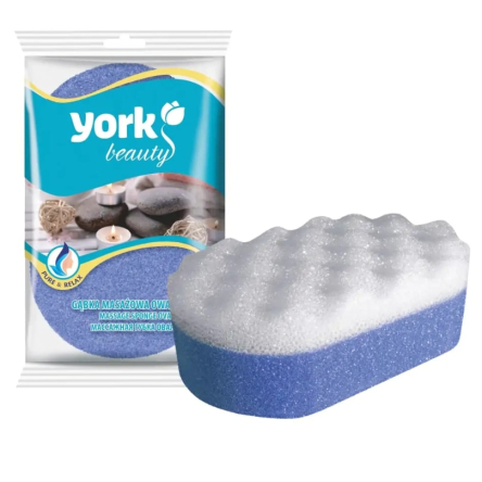 Губка для тіла YORK масажна овальна (YR-501) - 1 Губка для тіла YORK масажна овальна (YR-501) - 1