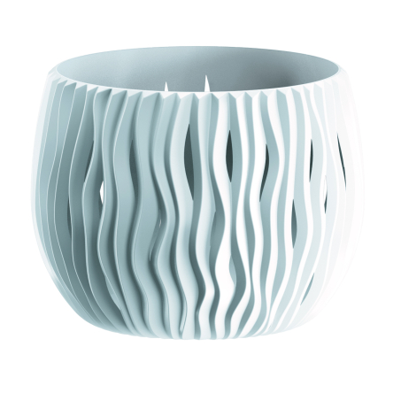 Горшок для цветов Prosperplast SANDY BOWL с вкладышем 29х19см белый (23063-449) - 2