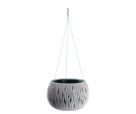 Горщик для квітів круглий Sandy Bowl WS з вкладиш.підвісний 37х37х23 мокка (23179-7529)