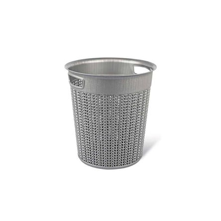 Кошик для зберігання UCS KNIT DESIGN круглий 12л12л сірий металік (UCS-108304.2) - 1 Кошик для зберігання UCS KNIT DESIGN круглий 12л12л сірий металік (UCS-108304.2) - 1