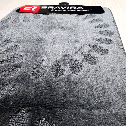 Коврик TM Bravira серия Classik (50х80см) Anthracite, полипропилен (CLT202006-193) - 2
