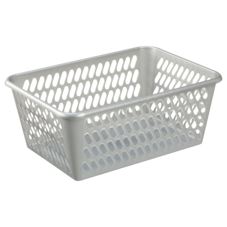 Корзинка для хранения Plast Team К-4 серебристая (TEA-1025.5) - 1