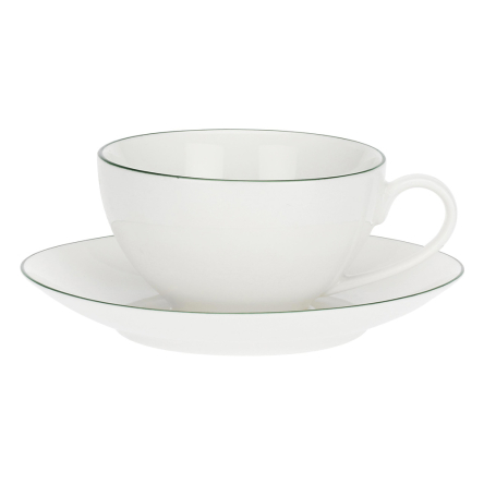 P005800016 Чашка для чаю з блюдцем La Porcellana Bianca DINTORNO, порцеляна, 220 мл - 1