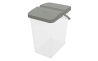 Ведро BRANQ для хранения порошка/корма для животных 10л серое (BRQ-1311.1) - 1