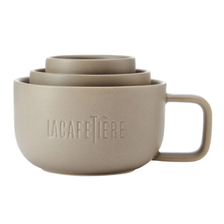 Набор чашек Kitchen Craft LA CAFETIERE Family Mug Almond, фарфор, бежевый, 3 пр. - 6