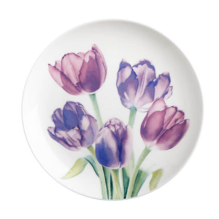 JY0048 Тарілка обідня Tulips FLORIADE порцелянова, діам. 20 см - 1 JY0048 Тарілка обідня Tulips FLORIADE порцелянова, діам. 20 см - 1