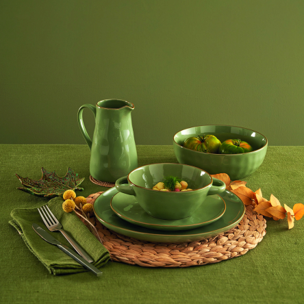 Кружка для чая Rose&Tulipani Milano CONCERTO VERDE OLIVA, керамогранит, олива, 420 мл - 5 Кружка для чая Rose&Tulipani Milano CONCERTO VERDE OLIVA, керамогранит, олива, 420 мл - 5