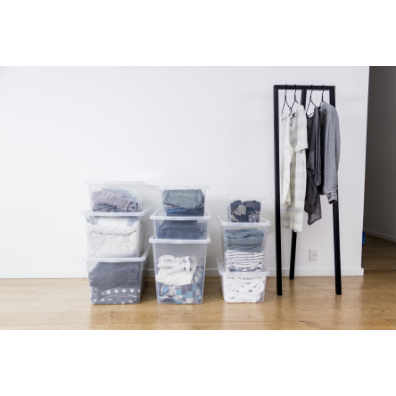 Ящик для хранения Plast Team BASIC с крышкой 8 л прозрачный (TEA-2294) - 2