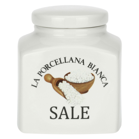 P0126110SA Банка для солі La Porcellana Bianca CONSERVA, порцеляна, 1,1 л - 1