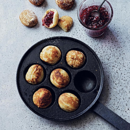 Сковорода для датских панкейков Kitchen Craft, чугун, диам. 20 см - 3 Сковорода для датских панкейков Kitchen Craft, чугун, диам. 20 см - 3