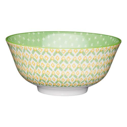 Миска Kitchen Craft GEOMETRIC GREEN, керамика, диам. 16 см, 500 мл - 1 Миска Kitchen Craft GEOMETRIC GREEN, керамика, диам. 16 см, 500 мл - 1