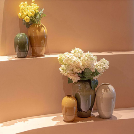 Ваза Rituali Domestici NUANCE, керамика, желтая, диам. 15 см, выс. 25,5 см - 2 Ваза Rituali Domestici NUANCE, керамика, желтая, диам. 15 см, выс. 25,5 см - 2