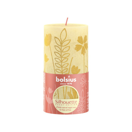 Свічка Рустик Bolsius Silhouette стовпчик 13х6.8см жовтий луг (BOL-710314) - 1 Свічка Рустик Bolsius Silhouette стовпчик 13х6.8см жовтий луг (BOL-710314) - 1