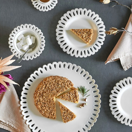 U10150628A83 Блюдо серверовочное La Porcellana Bianca GIULIETTA, фарфор, диам. 32 см - 2