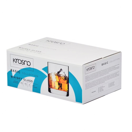 Набір склянок для віскі BASIC 250мл х 6шт (KROS-788074) - 2