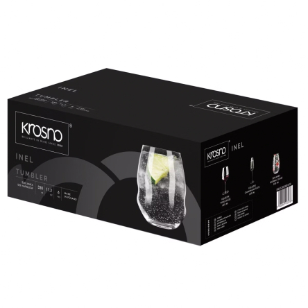 Набір склянок низьких INEL 330мл х 6шт (KROS-913278) - 2 Набір склянок низьких INEL 330мл х 6шт (KROS-913278) - 2