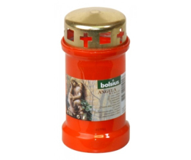 Лампадка пластмассовая №3 Angela, красная 13х6.7см (BOL-189041)