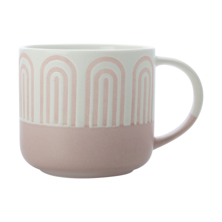 KL0222 Кухоль ARCHES Pink, порцеляна, 400 мл - 1 KL0222 Кухоль ARCHES Pink, порцеляна, 400 мл - 1