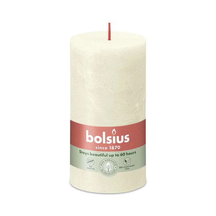 Свічка Рустик Bolsius SHINE стовпчик 13х6.8см перловий (BOL-790305) - 1