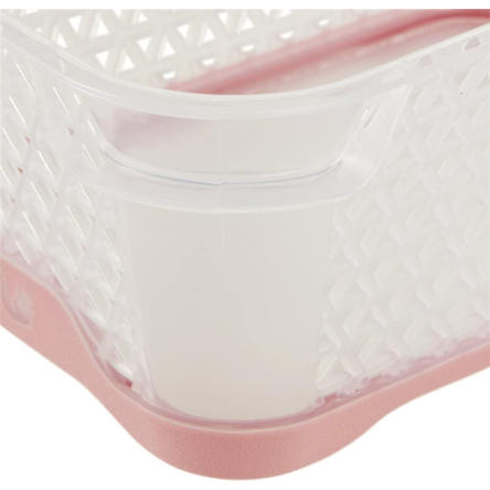 Корзина для хранения Keeeper Jonas А-7 прозрачный/розовый (КЕЕ-370.1) - 3