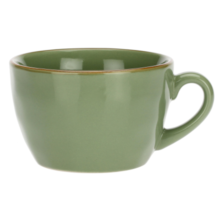 Кружка для чая Rose&Tulipani Milano CONCERTO VERDE OLIVA, керамогранит, олива, 420 мл - 1 Кружка для чая Rose&Tulipani Milano CONCERTO VERDE OLIVA, керамогранит, олива, 420 мл - 1