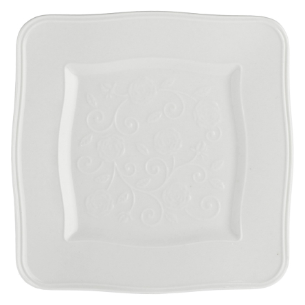 P003800120 Тарілка квадратна La Porcellana Bianca FLORENTINA, порцеляна, 20 х 20 см - 1