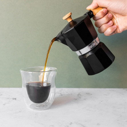 Кофеварка гейзерна Kitchen Craft LA CAFETIERE, черная, алюминий, 150 мл - 3 Кофеварка гейзерна Kitchen Craft LA CAFETIERE, черная, алюминий, 150 мл - 3