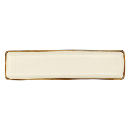 Блюдо сервірувальне прямокутне Rose&amp;Tulipani Milano CONCERTO AVORIO, керамограніт, кремовий, 32 x 8 cм - 2