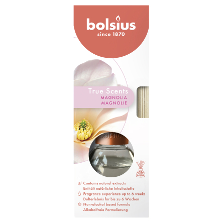 Диффузор Bolsius True Scents Magnolia 45мл с палочками (BOL-806704) - 1