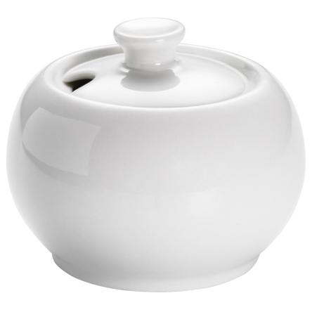 P145 Цукорниця WHITE BASICS ROUND порцелянова, 140 мл - 1