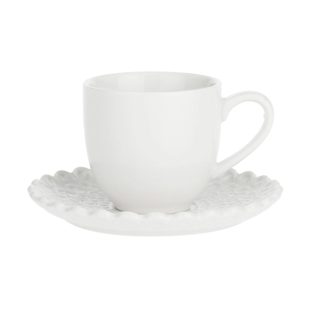 P002800150 Чашка для кави з блюдцем La Porcellana Bianca MOMENTI, порцеляна, 85 мл - 1 P002800150 Чашка для кави з блюдцем La Porcellana Bianca MOMENTI, порцеляна, 85 мл - 1