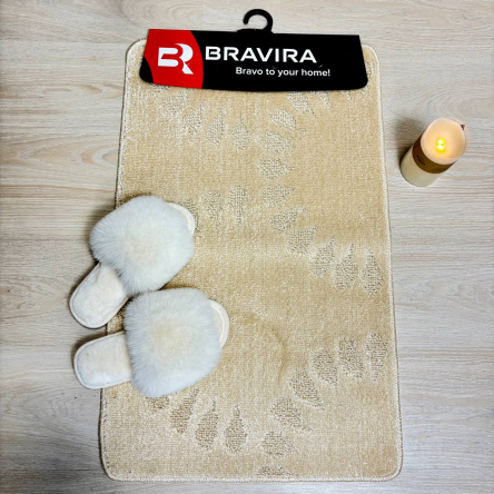 Килимок TM Bravira серія Classik (50х80см) бежевий Beige, поліпропілен (CLT202006-153) - 1 Килимок TM Bravira серія Classik (50х80см) бежевий Beige, поліпропілен (CLT202006-153) - 1