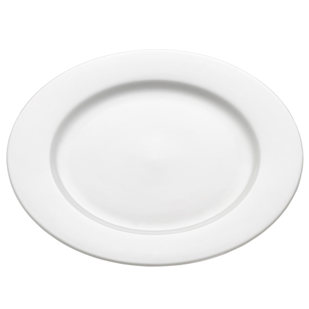 P091 Тарілка обідня WHITE BASICS ROUND порцелянова, діам. 23 см - 1